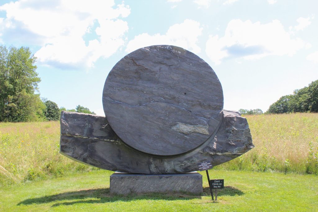 Circle stone sculpture