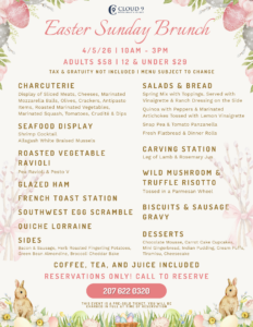 cloud 9 easter brunch menu